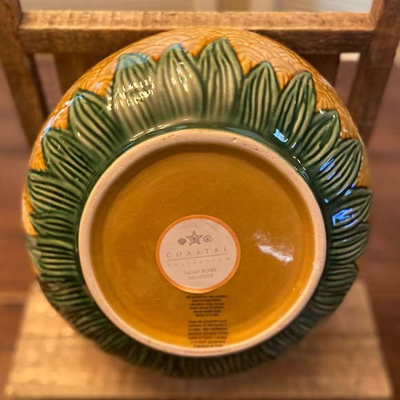 Pineapple Salad Bowl, Large Ceramic Pineapple Bowl, Pineapple Decor - Picture 8 of 15